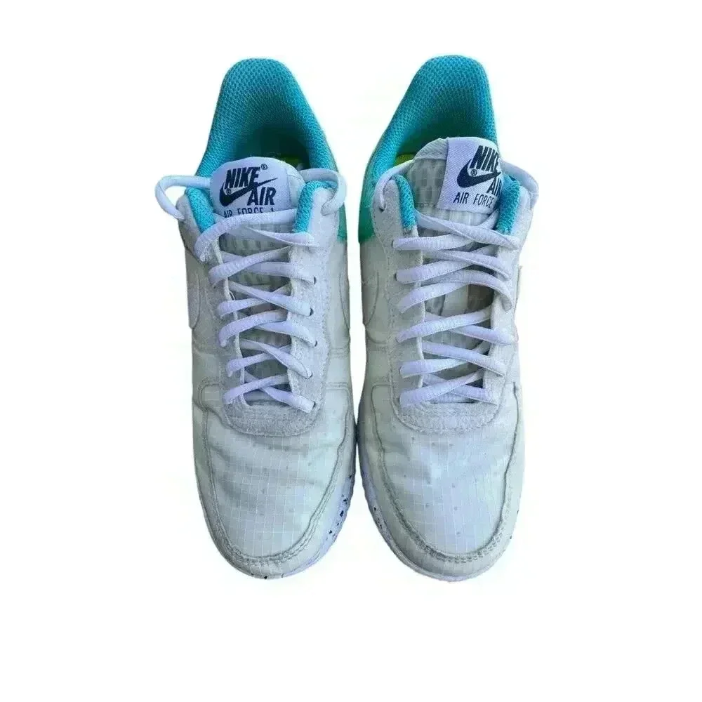 Nike Air Force 1 Crater M2Z2 Move To Zero White Turq (DO7692-101) Women’s Size 8